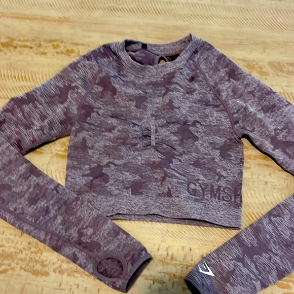 Gymshark Camo Seamless Top Set lilac - Picture 2 of 2